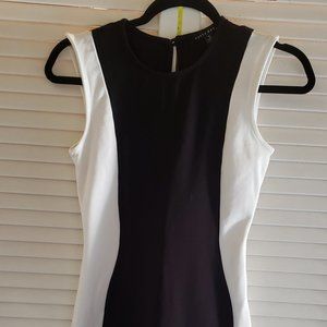 Haute Monde Sleeveless Black and White Bodycon Dress Size S